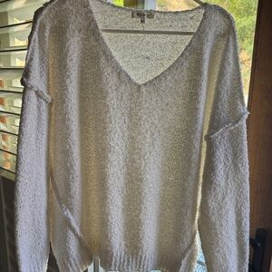 Miracle Cream V-Neck Women's Sweater